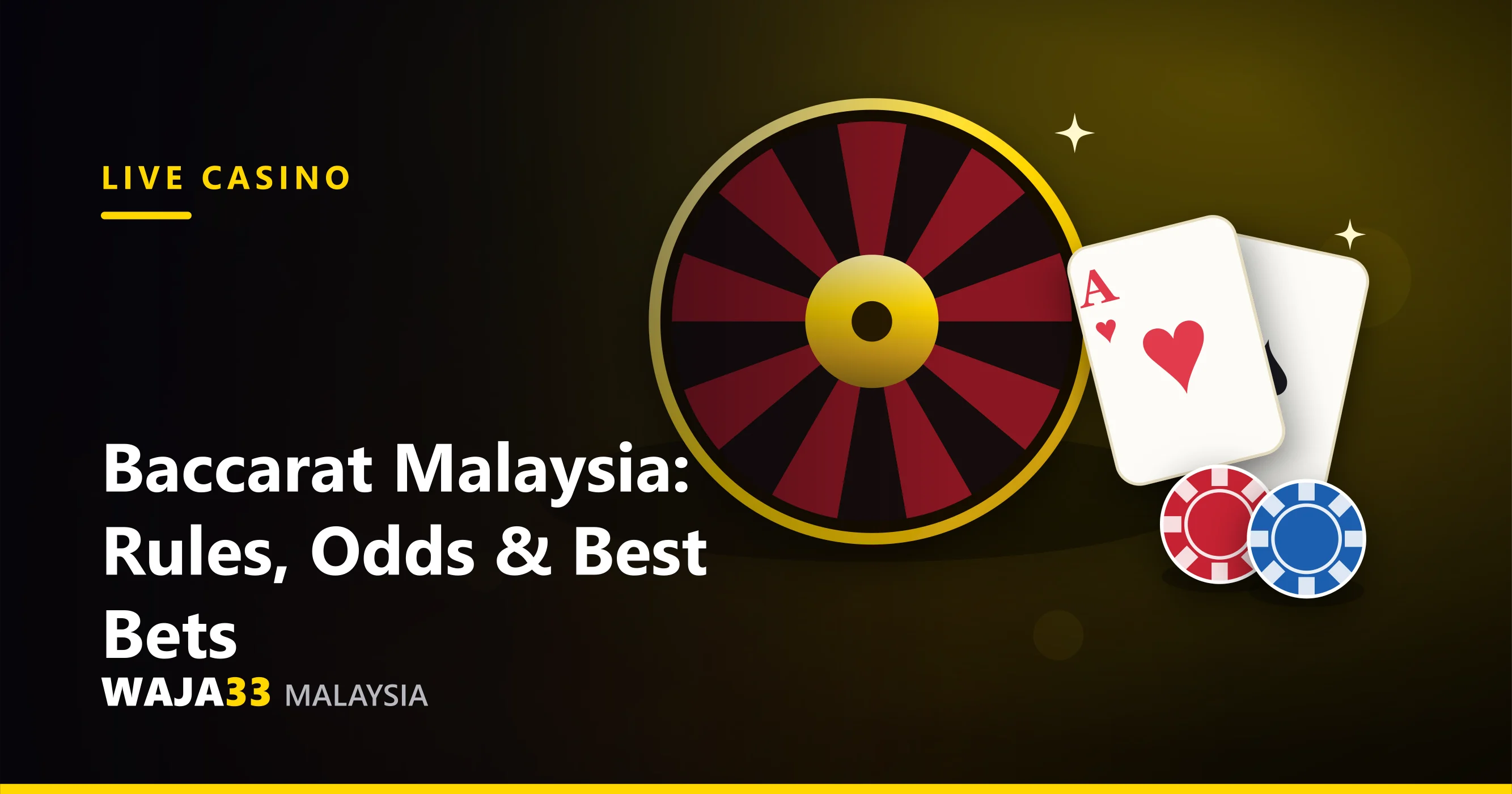 Baccarat Malaysia guide - rules, odds and best bets, WAJA33 Malaysia