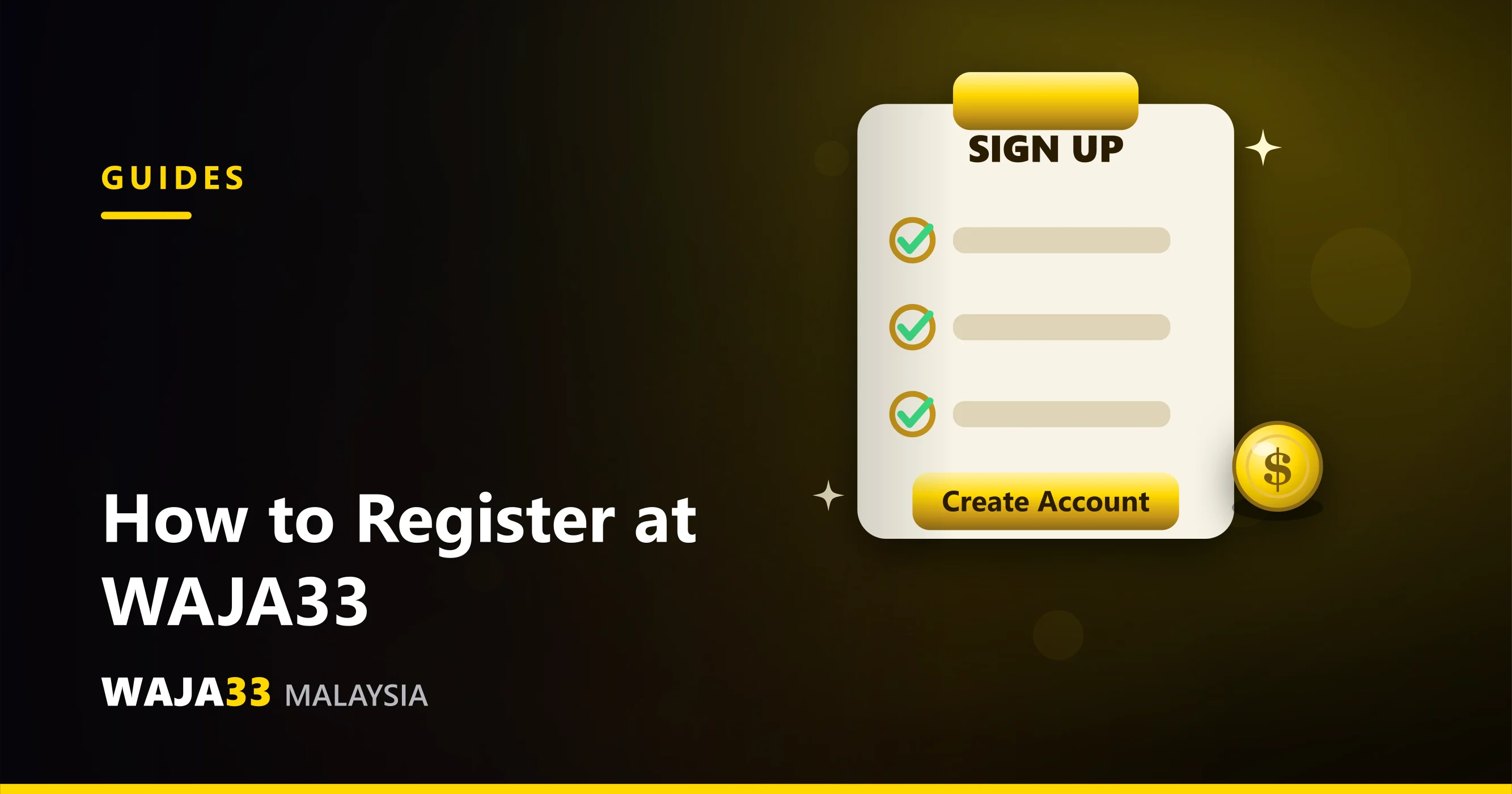 How to Register at WAJA33: Step-by-Step - WAJA33 Malaysia