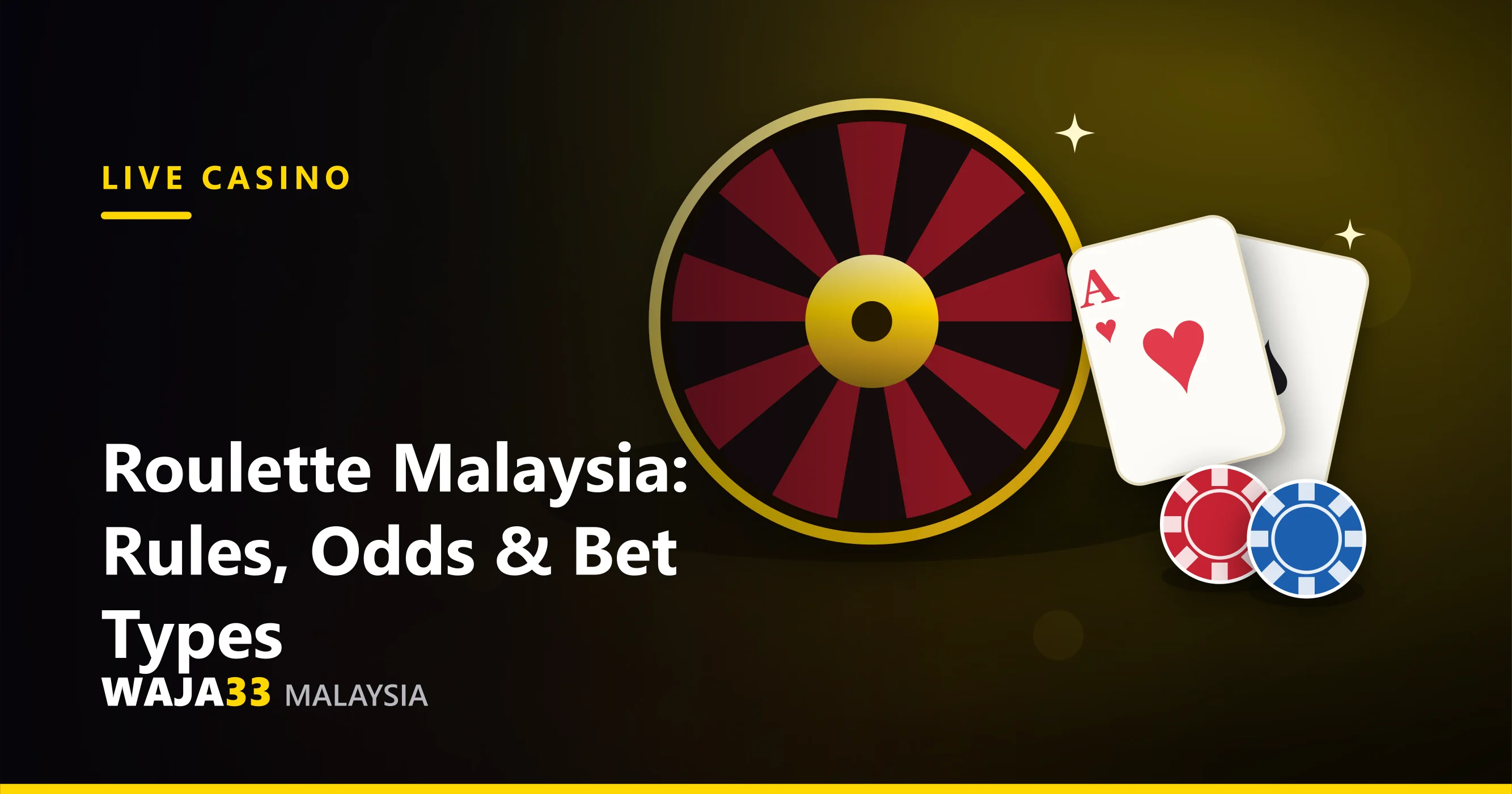 Roulette rules, bet types and house edge explained for Malaysian players - WAJA33 Malaysia